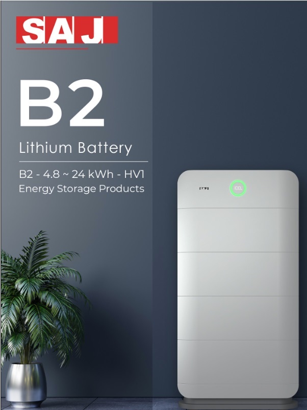 Battery B2 Modular design - from 4.8 kWh - 24 kWh - five modules Remote configuration Easy installation with modular and stacked design Excellent safety of cobalt free LiFePO4 battery